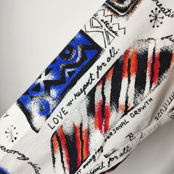 Chico’s Shaman Speaks Jacket Womens 3 / X-Large Abstract Artsy Positive Graphic - Picture 7 of 14